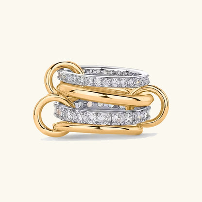 [Amore]Juno Stacked Diamond Ring