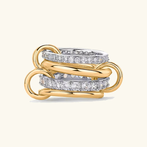 [Amore]Juno Stacked Diamond Ring