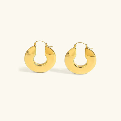[Amore]Kayleigh Chunky Hoop Earrings