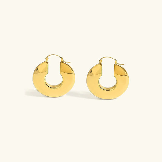 [Amore]Kayleigh Chunky Hoop Earrings