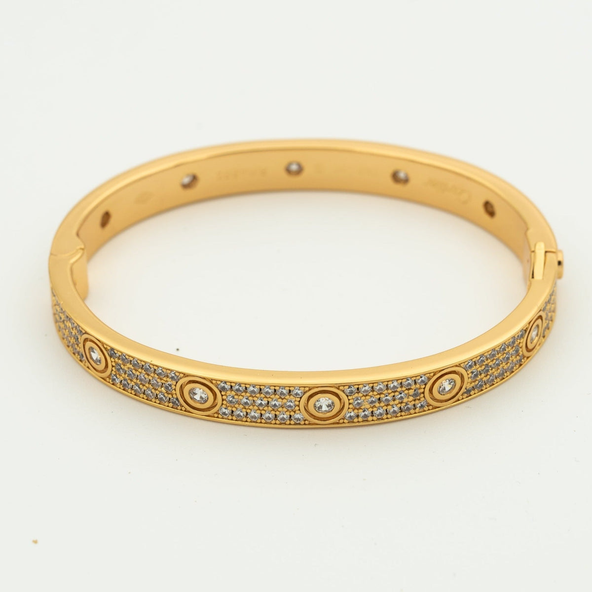 [Amore]LOVE BRACELET 6.1MM DIAMOND-PAVED 10 BIG DIAMONDS