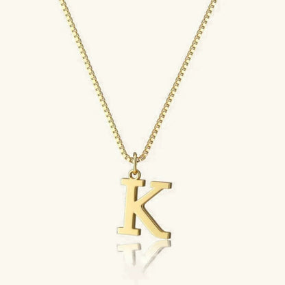[Amore]Therese Letter Initial Gold Necklace