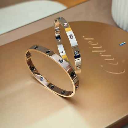 [Amore]Classic 6.1mm Love Bracelet 10-Diamond Multicolor