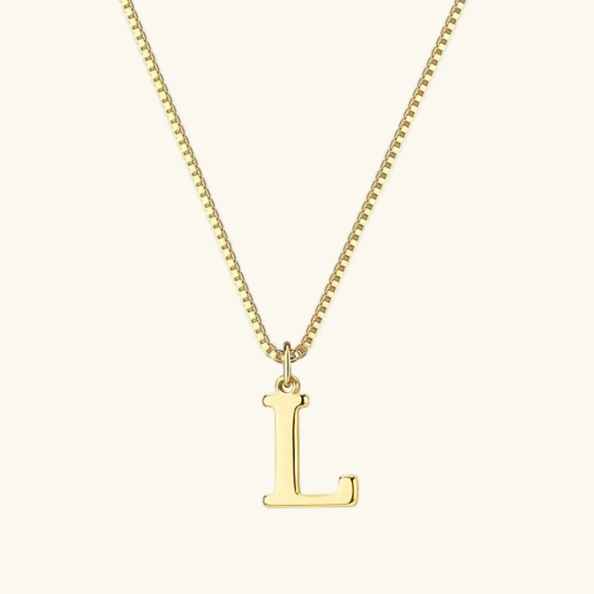 [Amore]Therese Letter Initial Gold Necklace