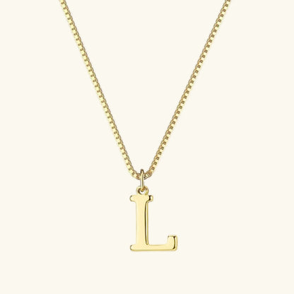 [Amore]Therese Letter Initial Gold Necklace