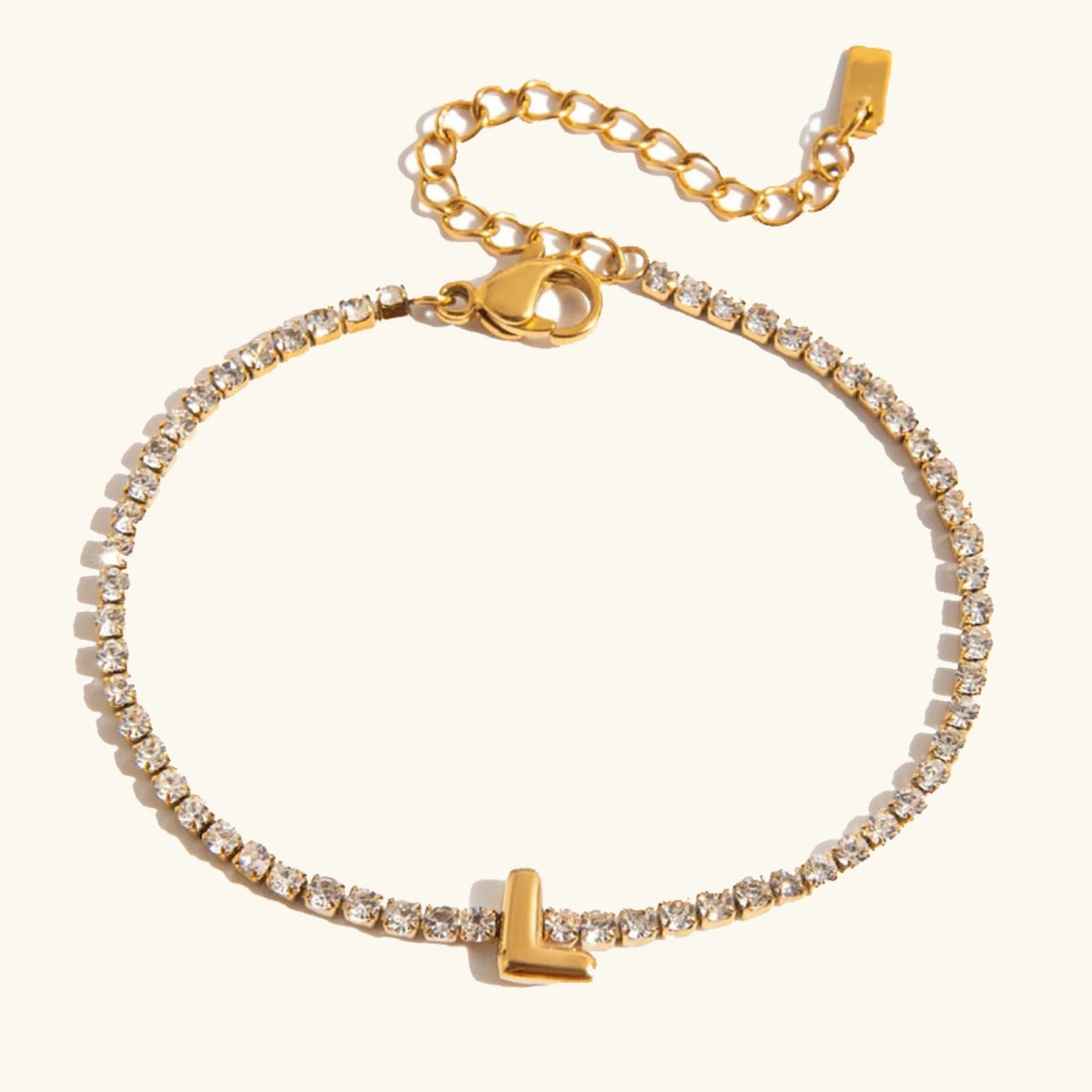 [Amore]Avaria Bubble Letter Tennis Bracelet