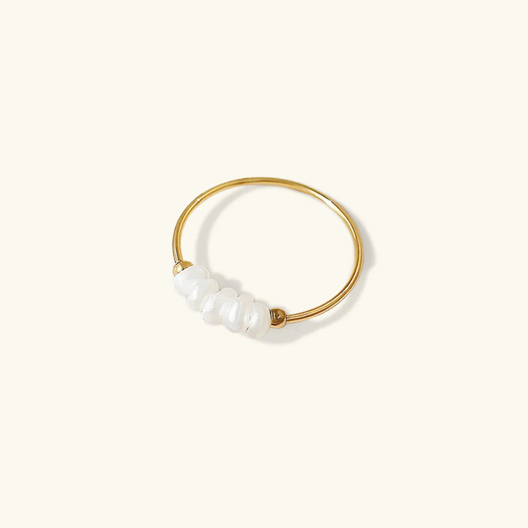 [Amore]Magnolia Freshwater Pearl Gold Ring