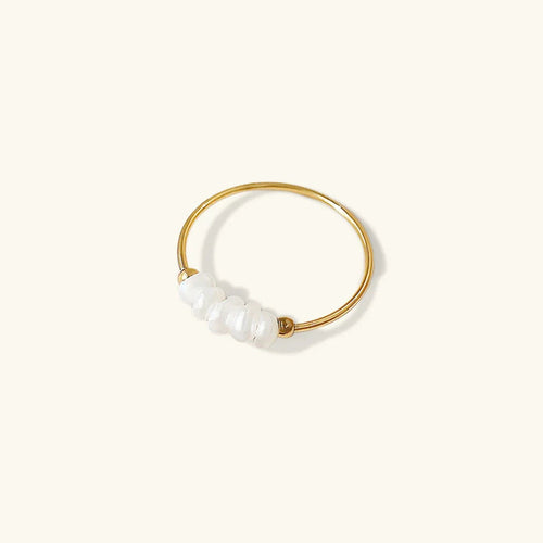 [Amore]Magnolia Freshwater Pearl Gold Ring