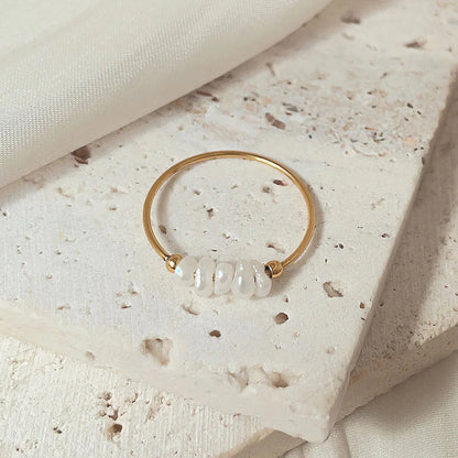 [Amore]Magnolia Freshwater Pearl Gold Ring