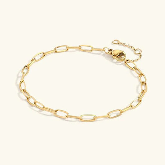 [Amore]Maybelle Gold Paperclip Chain Bracelet