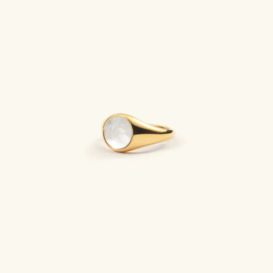[Amore]Mother Of Pearl Gold Ring