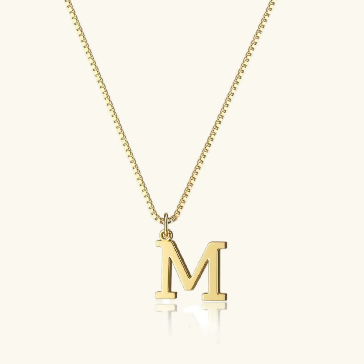 [Amore]Therese Letter Initial Gold Necklace