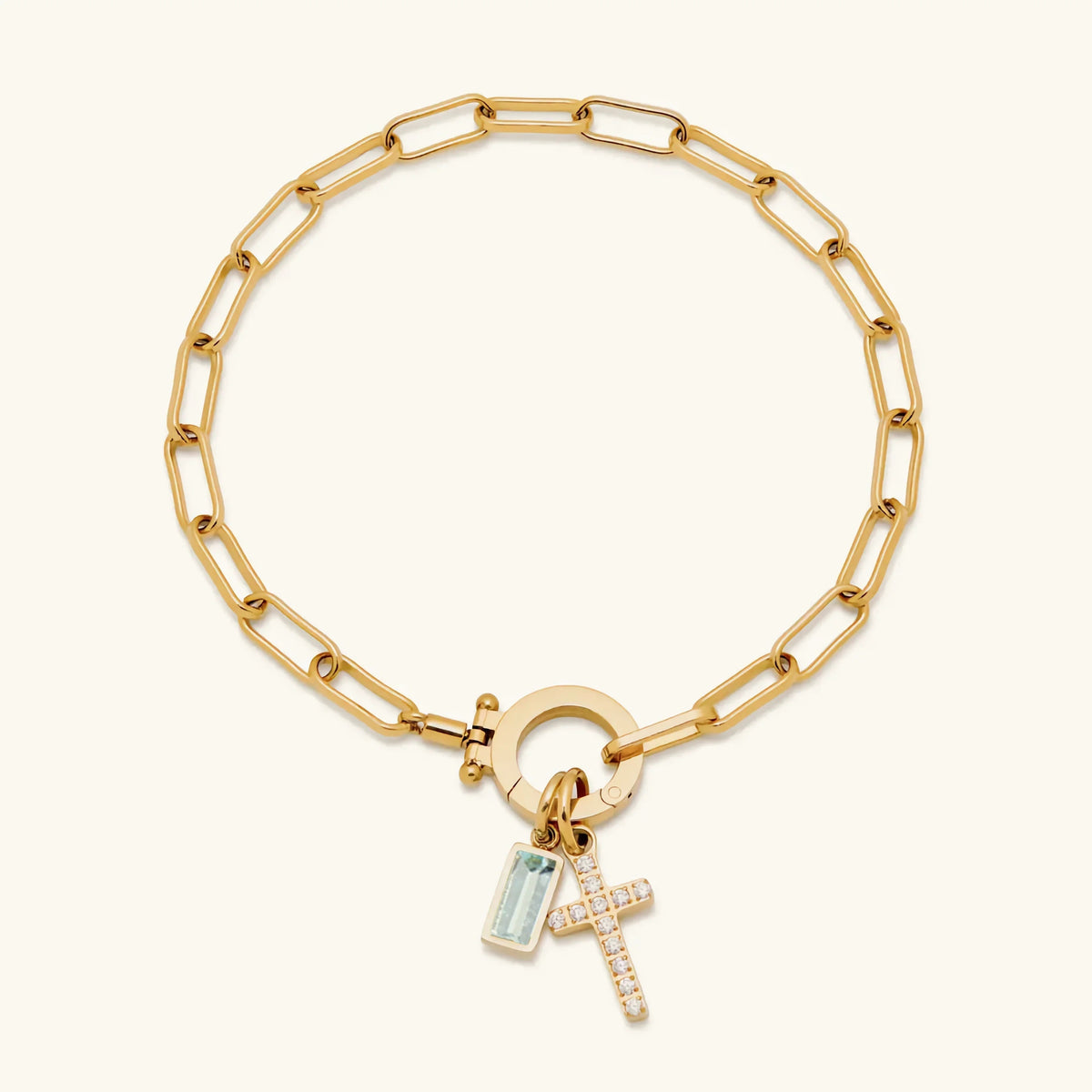 [Amore]Annabella Birthstone Cross Bracelet