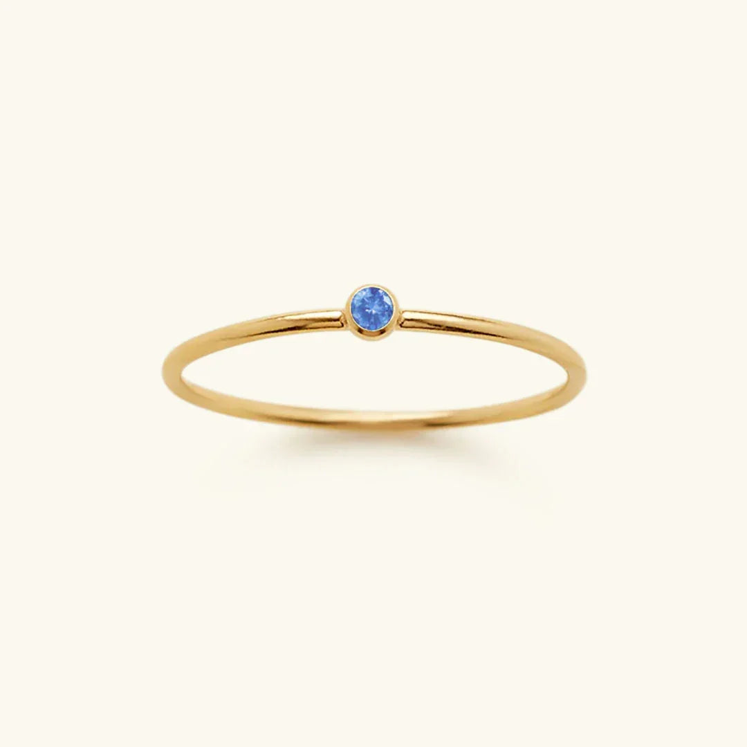 [Amore]Amelia Birthstone Stacker Ring