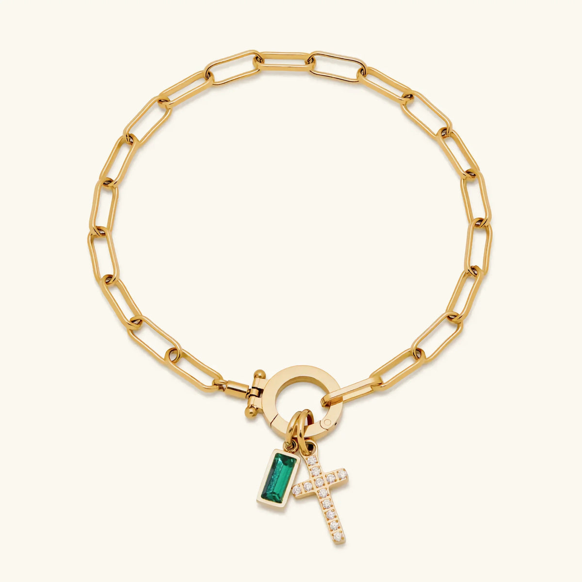[Amore]Annabella Birthstone Cross Bracelet