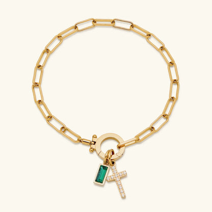 [Amore]Annabella Birthstone Cross Bracelet