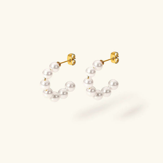[Amore]Nina Pearl Earrings