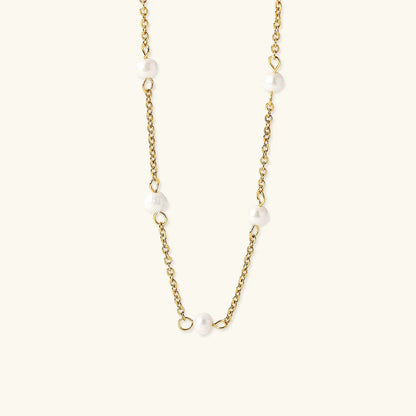 [Amore]Nora Gold Pearl Necklace
