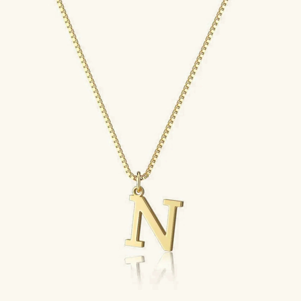 [Amore]Therese Letter Initial Gold Necklace