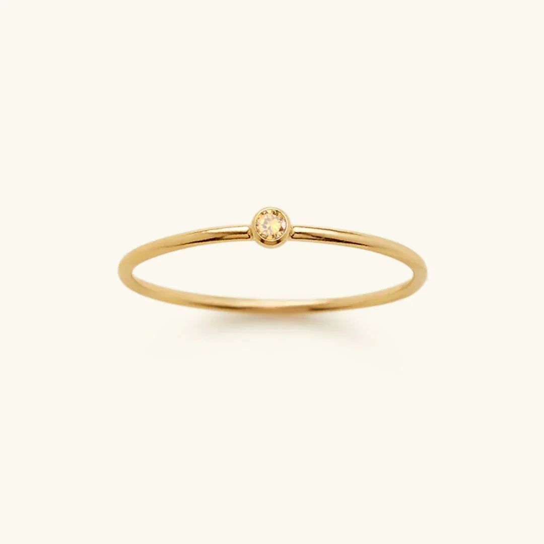 [Amore]Amelia Birthstone Stacker Ring