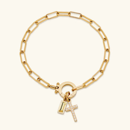 [Amore]Annabella Birthstone Cross Bracelet