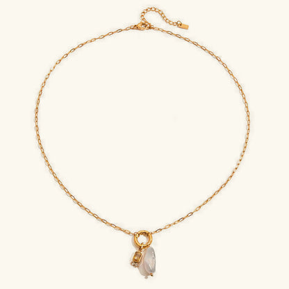 [Amore]Caitlin Birthstone Pearl Necklace