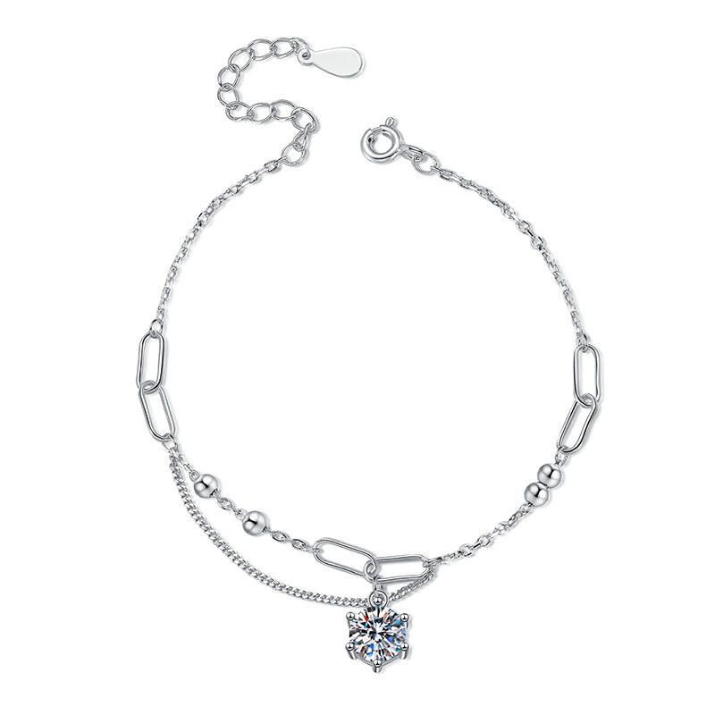 [Amore]CLASSIC SOLITAIRE MOISSANITE BRACELET