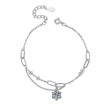 [Amore]CLASSIC SOLITAIRE MOISSANITE BRACELET