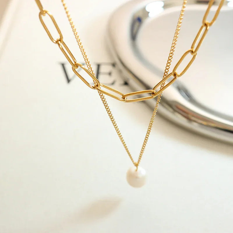 [Amore]Tropica Freshwater Pearl Necklace