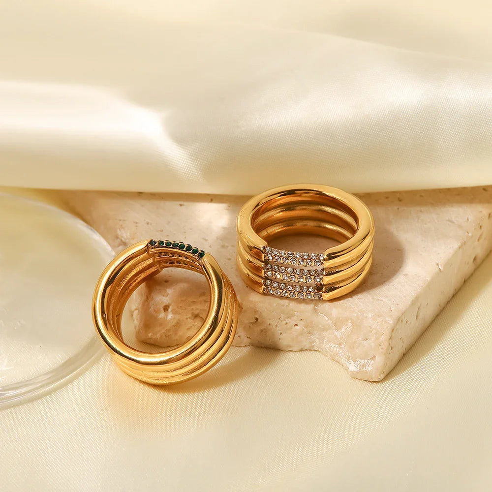 [Amore]Serenity Diamond Gold Ring