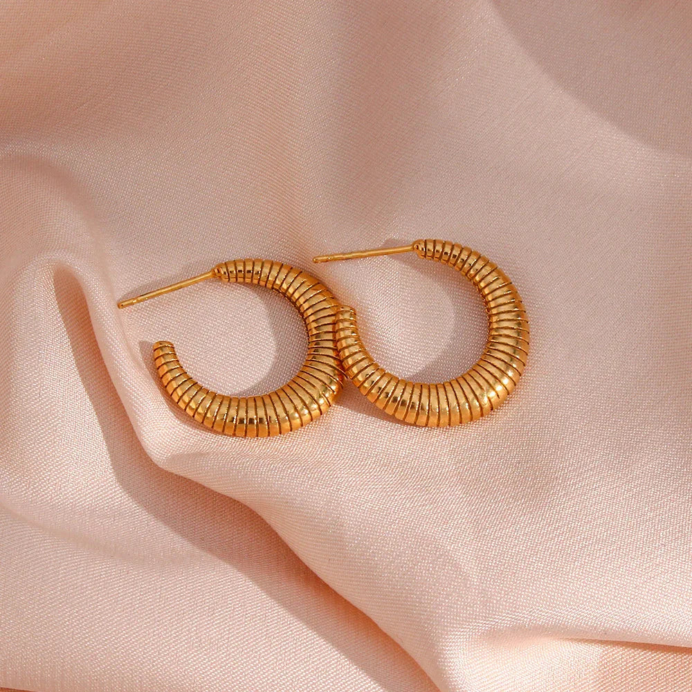 [Amore]Bailey Hoop Earrings