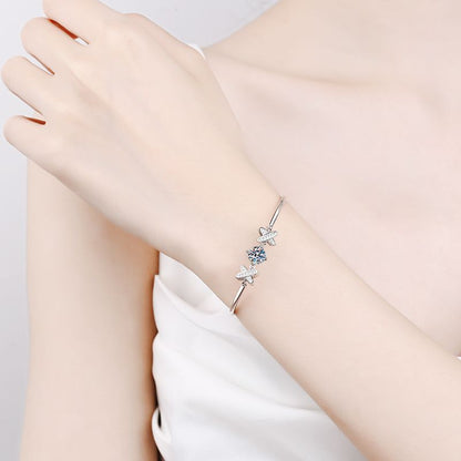 [Amore]ELEGANT BOW-KNOT MOISSANITE BRACELET