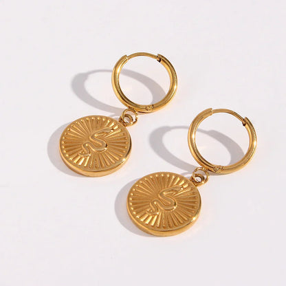 [Amore]Eliana Serpent Coin Earrings