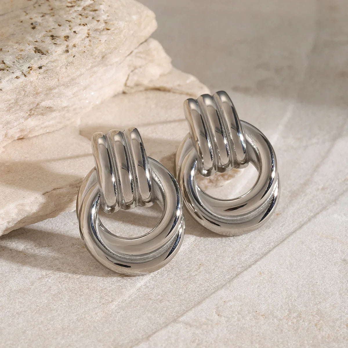 [Amore]Luna Layered Hoop Earrings