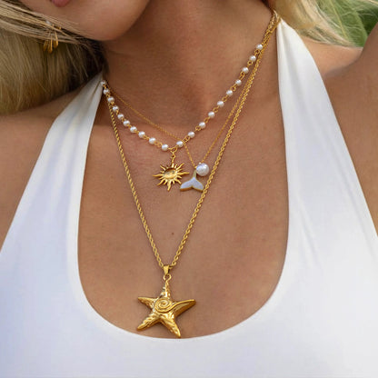 [Amore]Tammy Gold Starfish Necklace