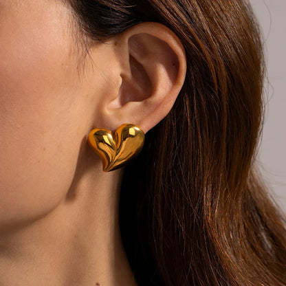 [Amore]Dorothea Heart Earrings
