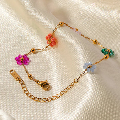 [Amore]Azalea Floral Gold Bracelet