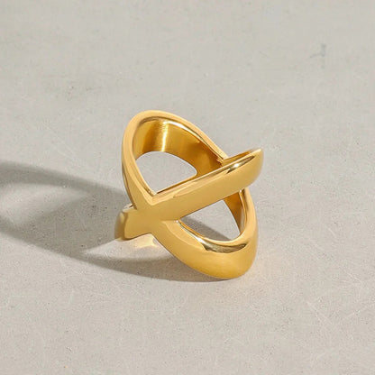 [Amore]Carolyn Gold Cross Ring