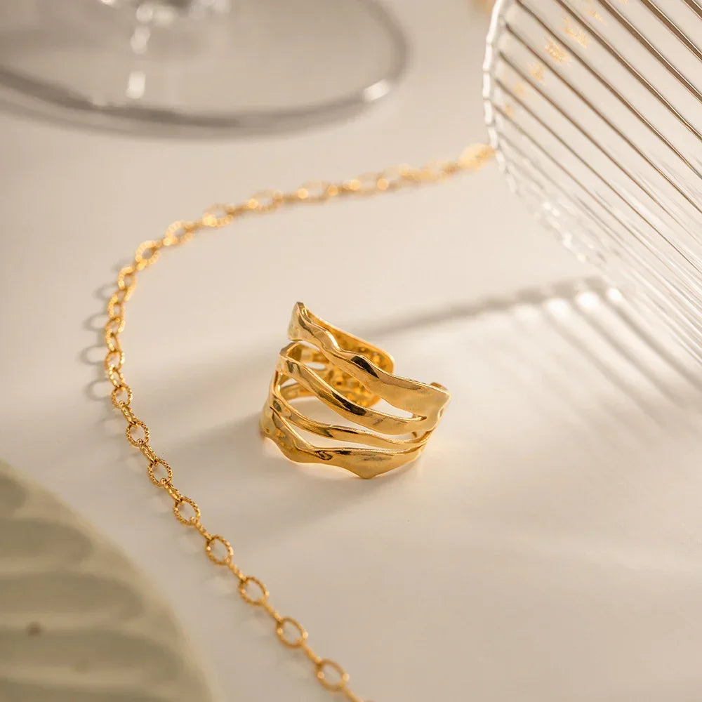 [Amore]Cass Gold Ring