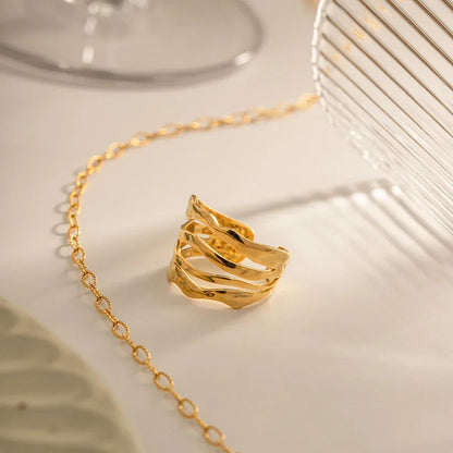 [Amore]Cass Gold Ring