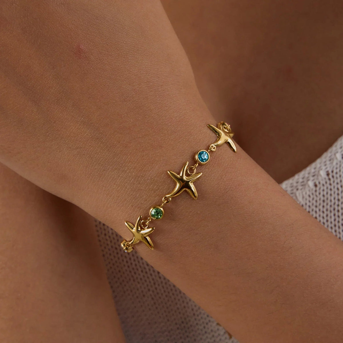 [Amore]Kristine Golden Starfish Bracelet