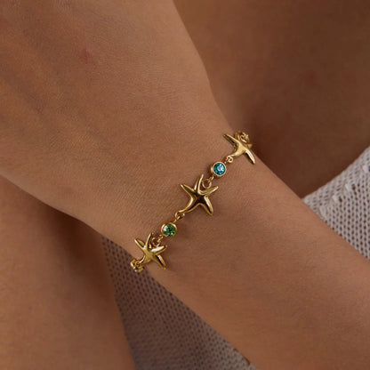 [Amore]Kristine Golden Starfish Bracelet