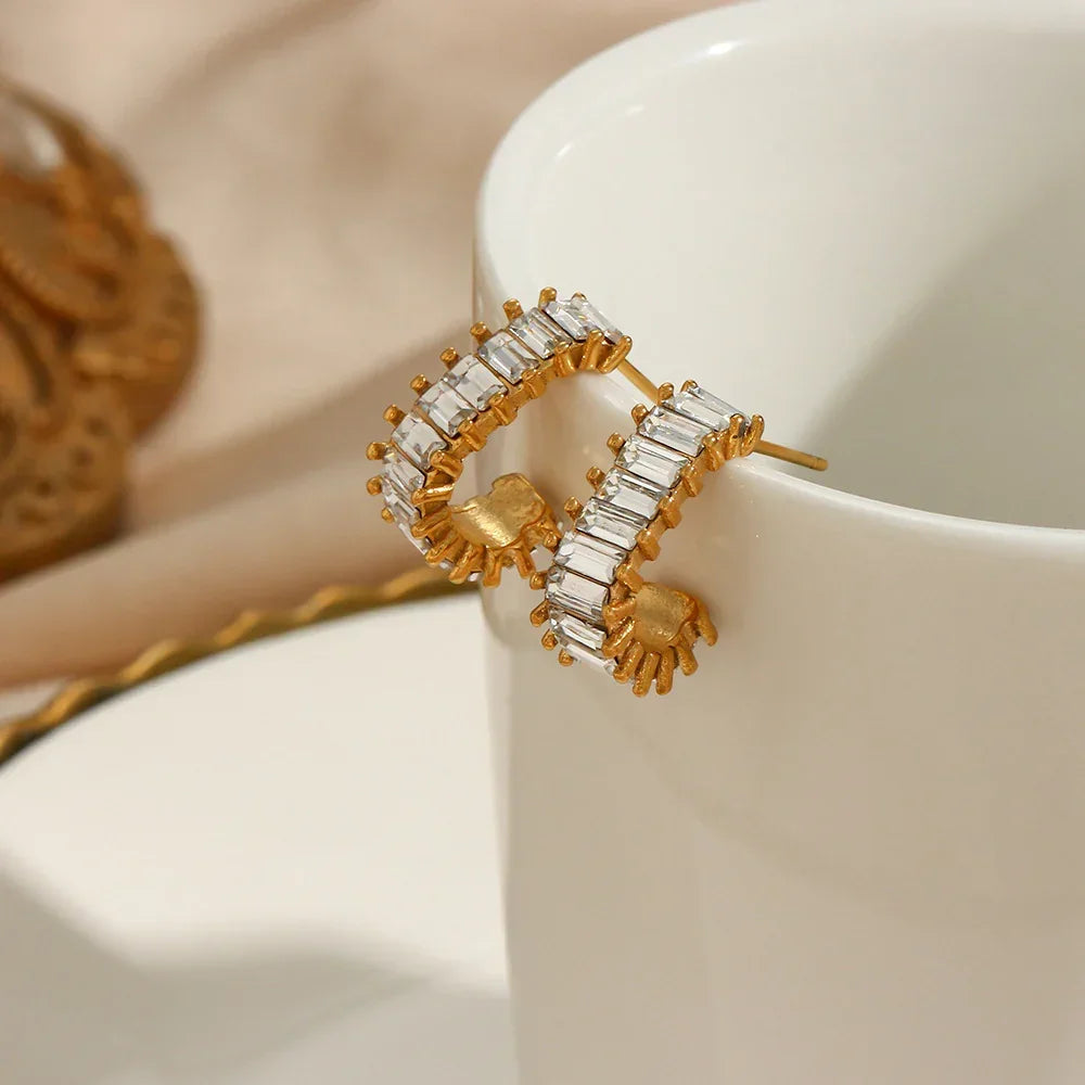 [Amore]Agnes Diamond Earrings