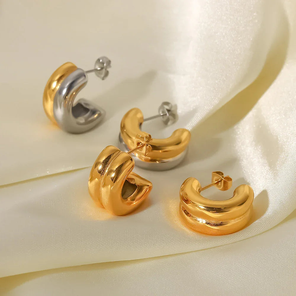 [Amore]Henrietta Gold Earrings