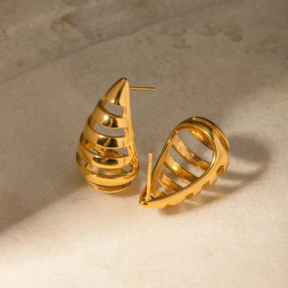 [Amore]Katrin Drop Gold Earrings
