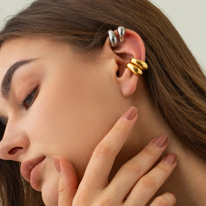 [Amore]Fabienne Gold Ear Cuffs