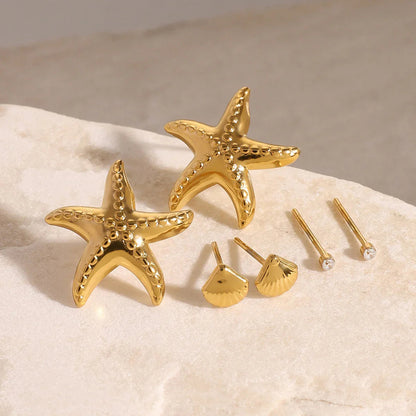 [Amore]Arielle Ocean-Inspired Earring Bundle