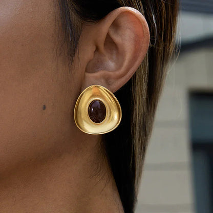 [Amore]Orissa Gold Enamel Earrings