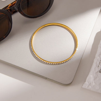 [Amore]Kalista Diamond Gold Bangle
