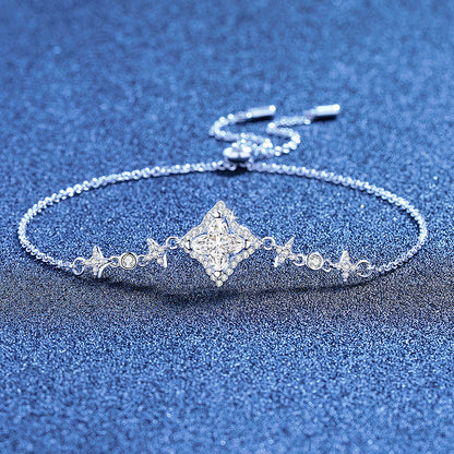 [Amore]MARQUISE-CLOVER MOISSANITE BRACELET
